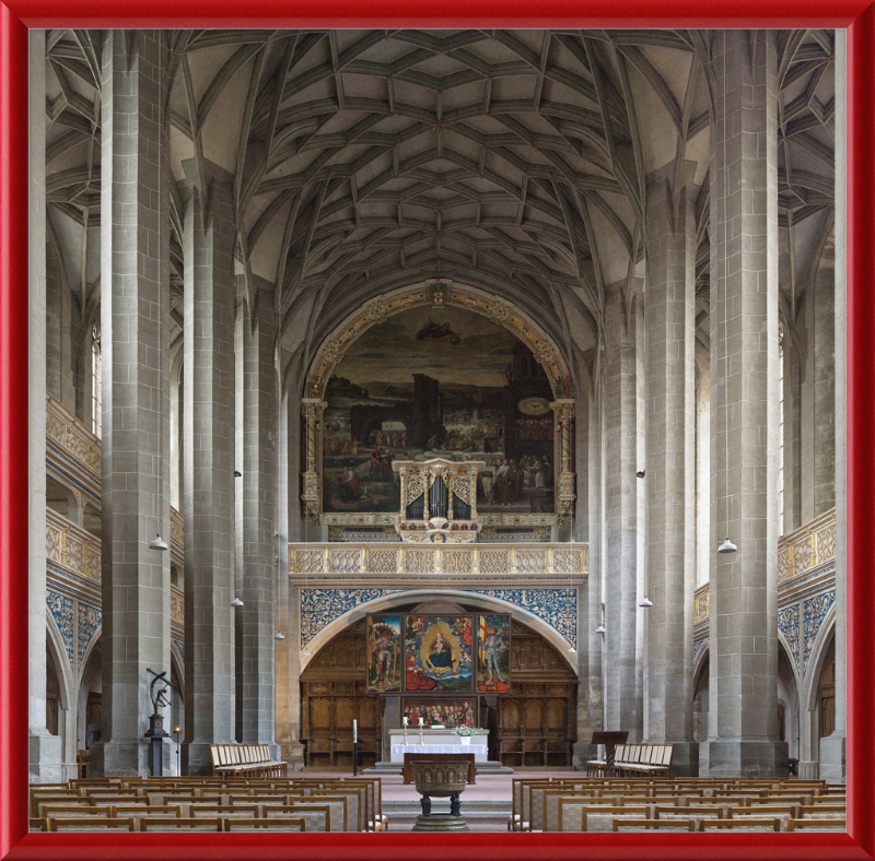 MarienkircheHalle Innenraum - Great Pictures Framed