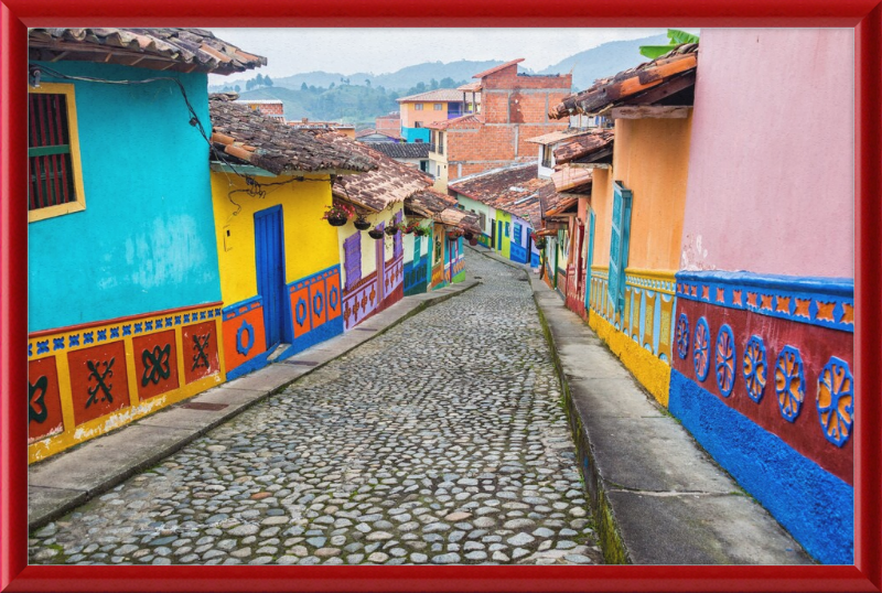 A Street in Colombia - Great Pictures Framed