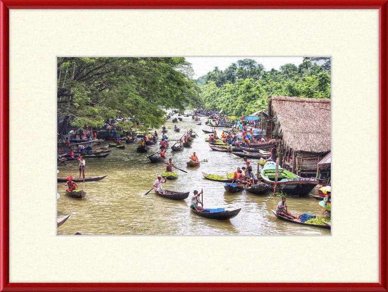 Floating Guava Market - Great Pictures Framed