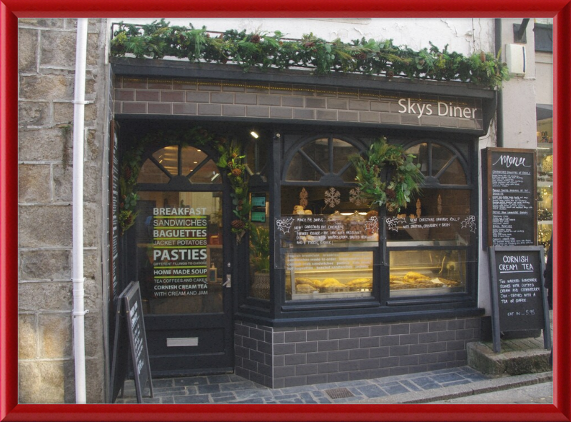 Skys Diner, Fore Street, St Ives, Cornwall - Great Pictures Framed