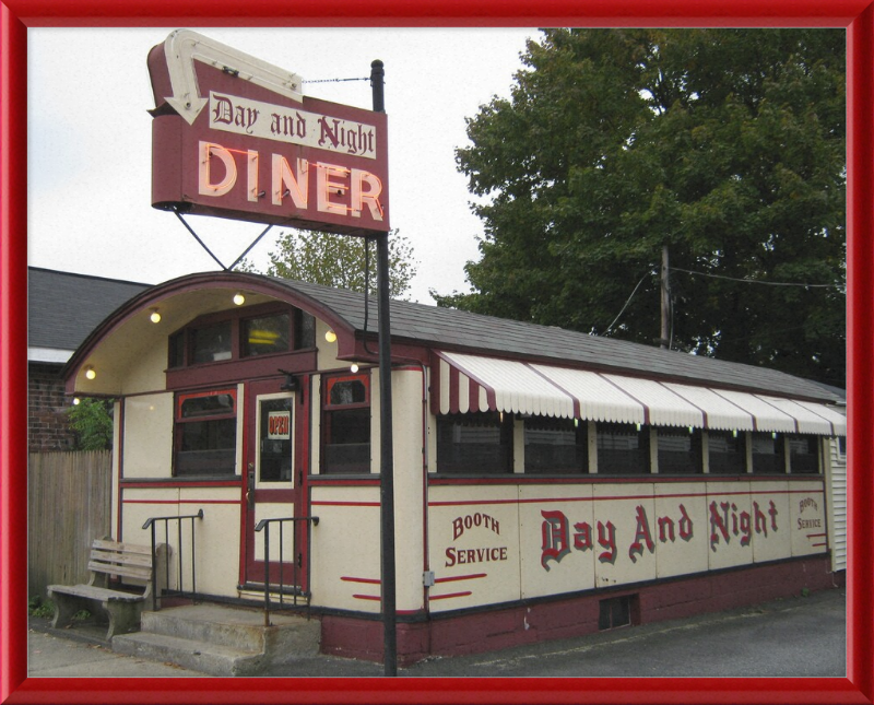 The Day and Night Diner - Great Pictures Framed