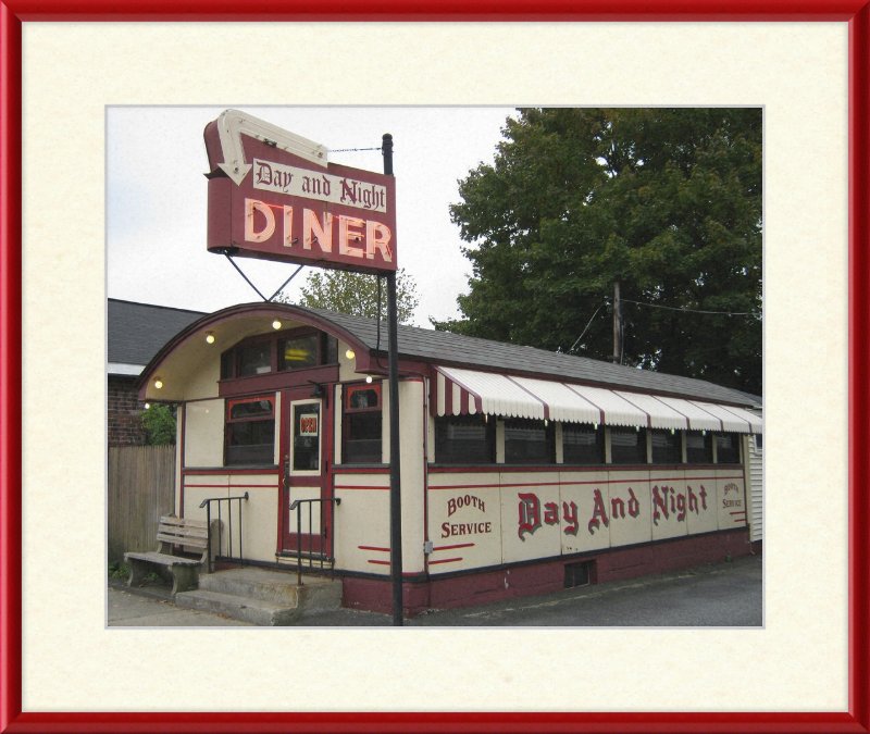 The Day and Night Diner - Great Pictures Framed