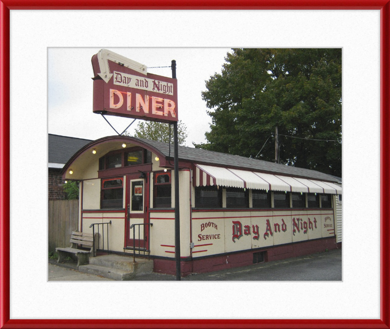 The Day and Night Diner - Great Pictures Framed