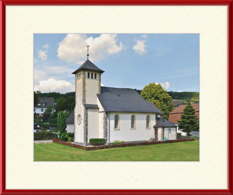 Katholische Kirche Helminghausen - Great Pictures Framed