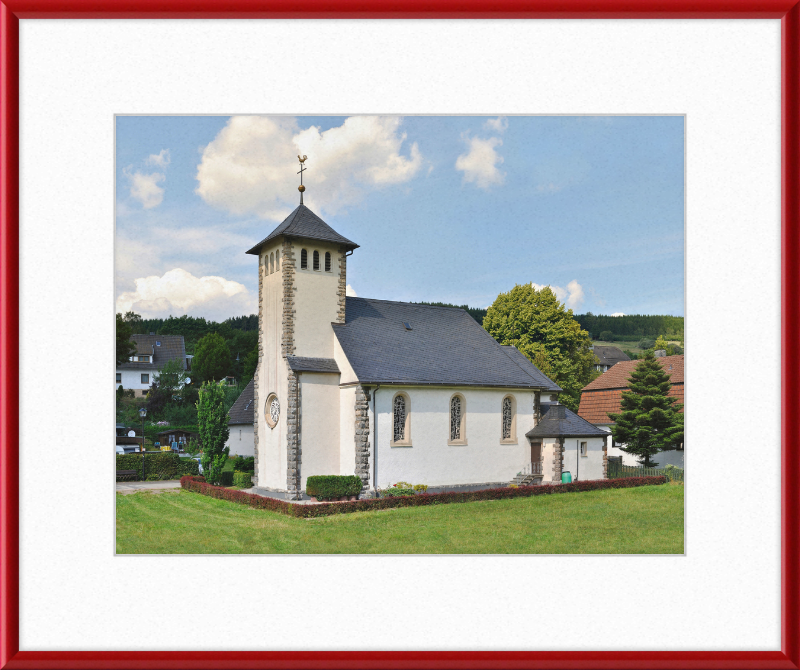 Katholische Kirche Helminghausen - Great Pictures Framed