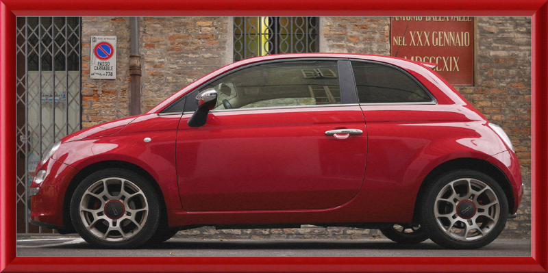 Fiat 500 in Emilia-Romagna - Great Pictures Framed
