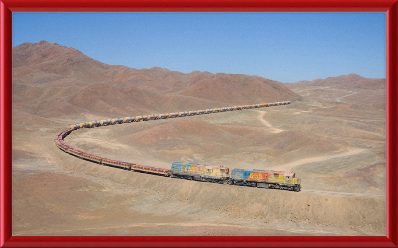 A Train in the Desert - Great Pictures Framed