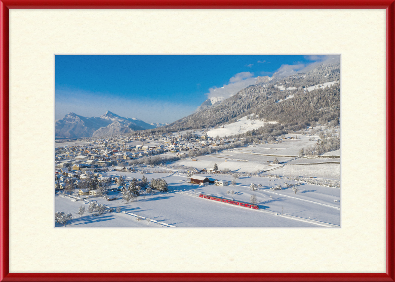 RhB ABe 8-12 Malans Winter - Great Pictures Framed