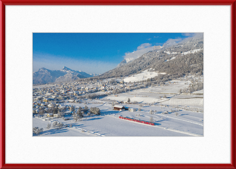 RhB ABe 8-12 Malans Winter - Great Pictures Framed