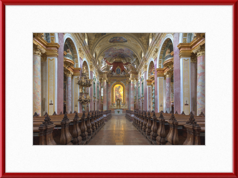 Interior View of the Jesuit Church in Vienna, Austria - Great Pictures Framed