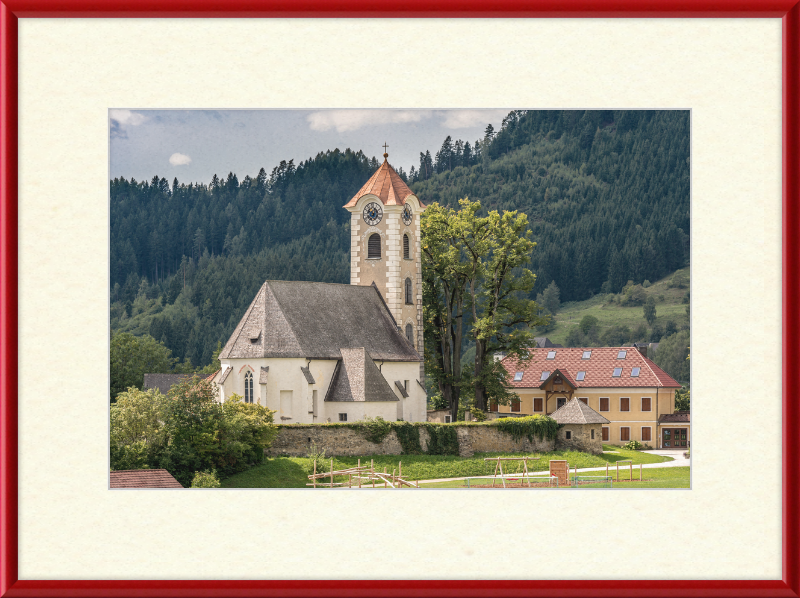 The Parish Church of Saint George in Frauenstein - Great Pictures Framed