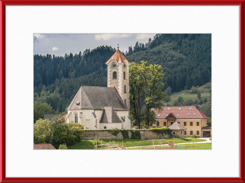 The Parish Church of Saint George in Frauenstein - Great Pictures Framed