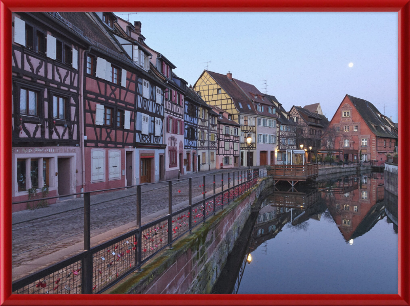 Petite Venise Depuis Le Pont de la Rue Des Écoles (Colmar) - Great Pictures Framed