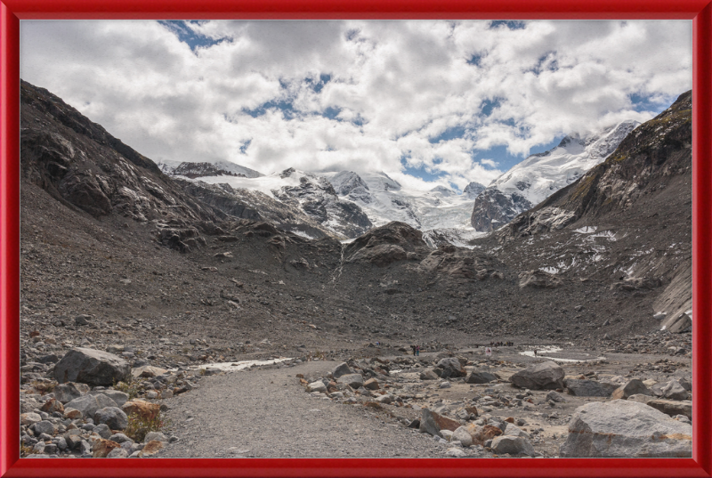 Mountains and Glaciers on Gletsjerpad Trail - Great Pictures Framed