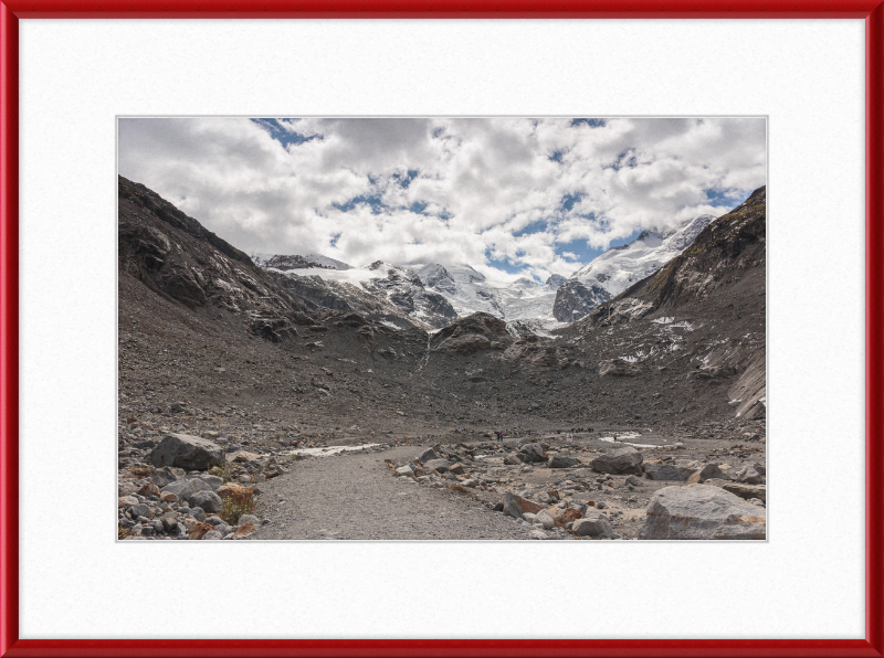 Mountains and Glaciers on Gletsjerpad Trail - Great Pictures Framed