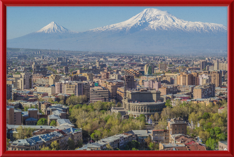 Mount Ararat and the Yerevan Skyline - Great Pictures Framed
