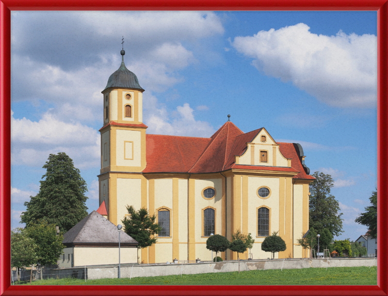 St Mary Pilgrimage Church, Zöbingen, Germany - Great Pictures Framed
