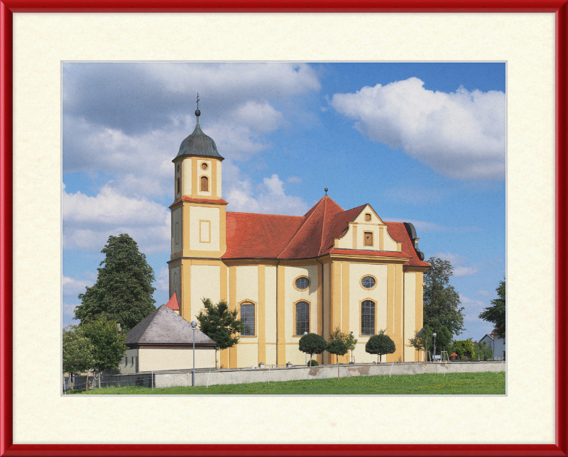 St Mary Pilgrimage Church, Zöbingen, Germany - Great Pictures Framed