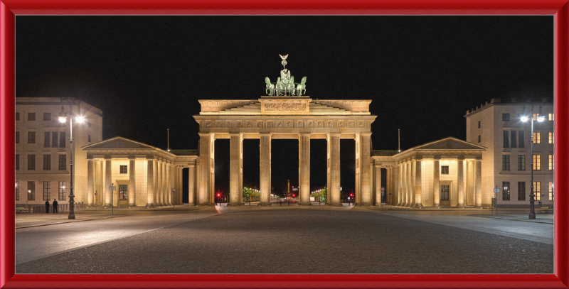 The Brandenburg Gate at Night - Great Pictures Framed
