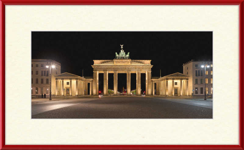 The Brandenburg Gate at Night - Great Pictures Framed