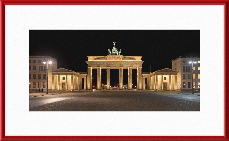 The Brandenburg Gate at Night - Great Pictures Framed