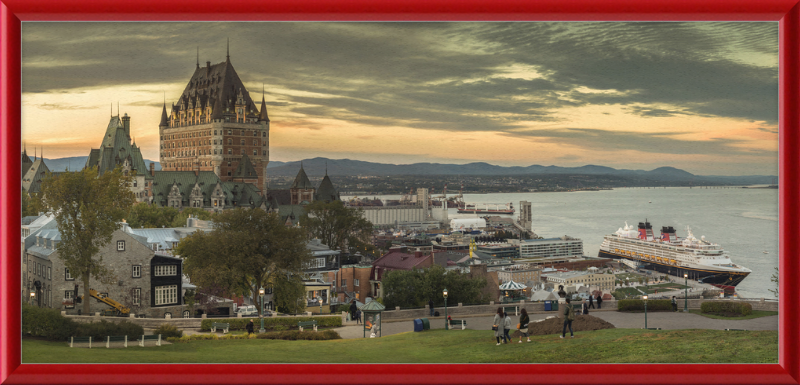Château Frontenac and Surrounding City - Great Pictures Framed