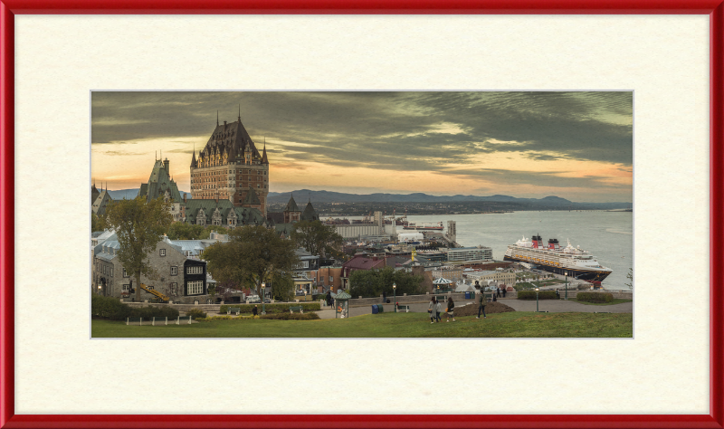 Château Frontenac and Surrounding City - Great Pictures Framed