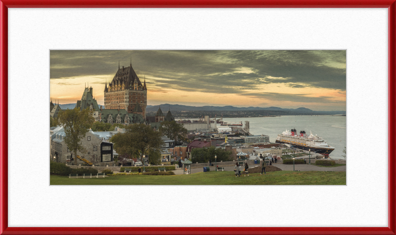 Château Frontenac and Surrounding City - Great Pictures Framed