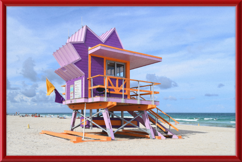 Lifeguard Stand, Miami Beach - Great Pictures Framed