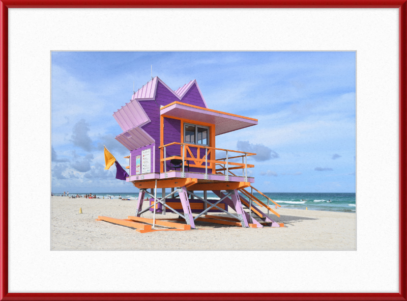 Lifeguard Stand, Miami Beach - Great Pictures Framed