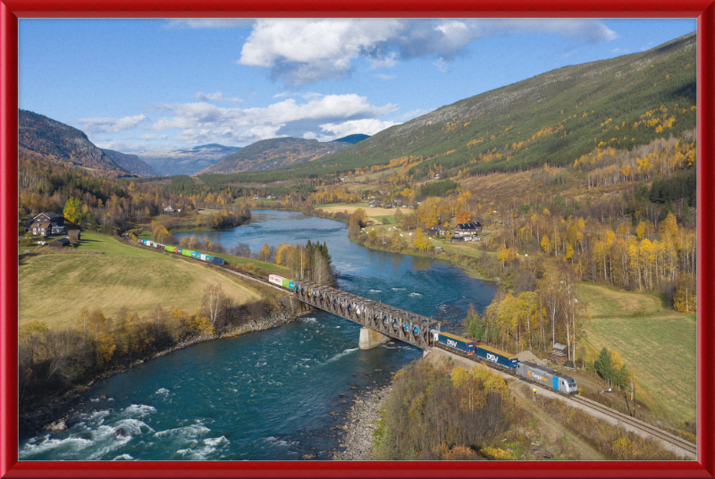 CN 185 Kvam - Sjoa - Great Pictures Framed