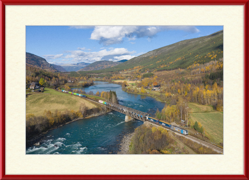 CN 185 Kvam - Sjoa - Great Pictures Framed