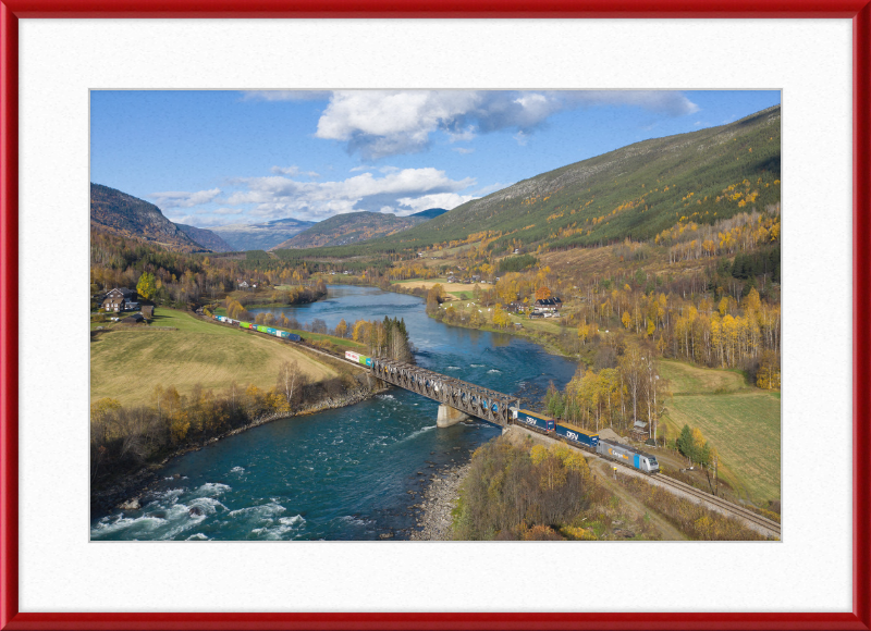 CN 185 Kvam - Sjoa - Great Pictures Framed