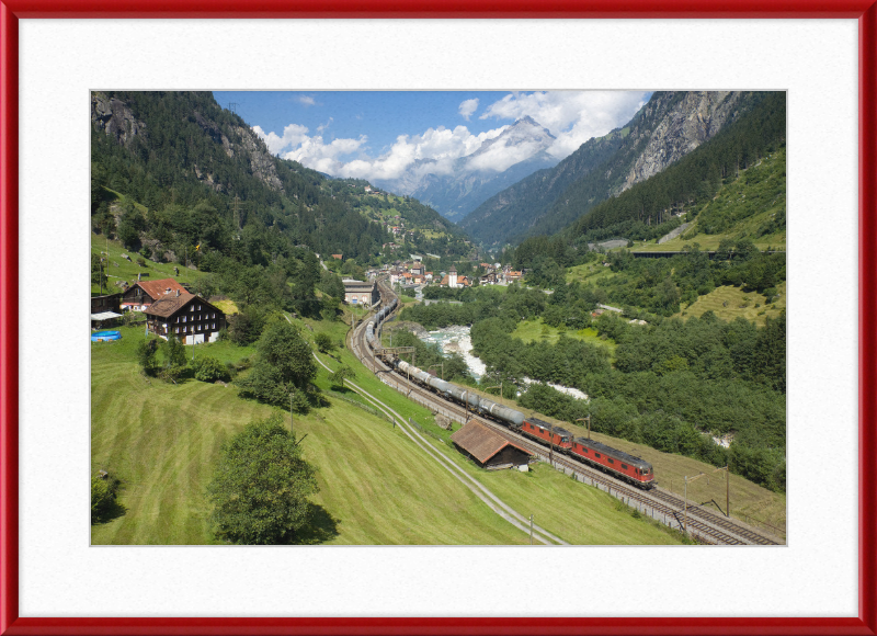 SBB Re 6-6 Re 4-4 Gurtnellen - Great Pictures Framed