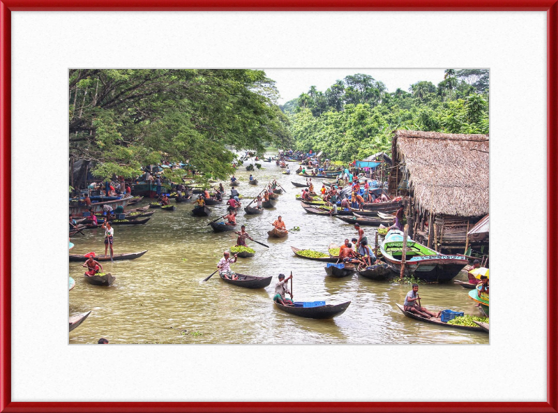 Floating Guava Market - Great Pictures Framed