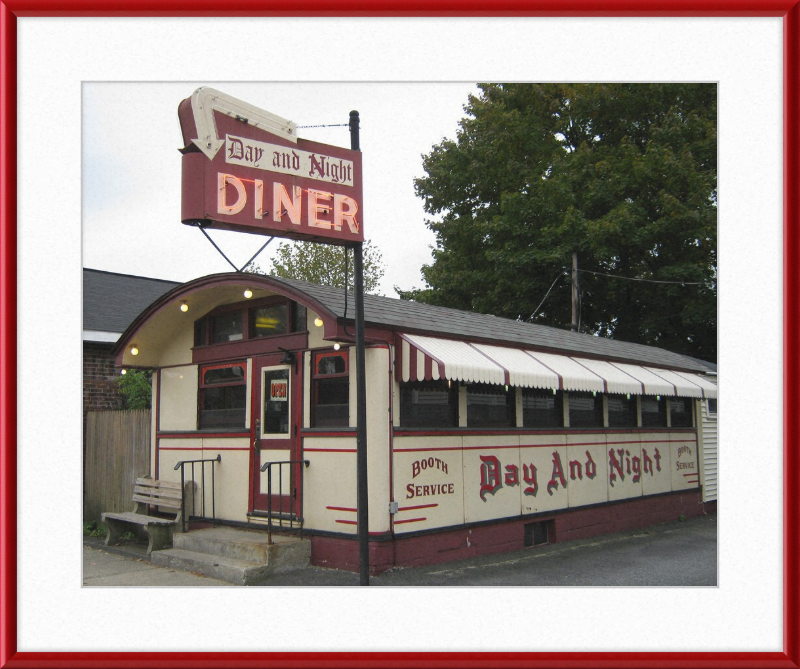 The Day and Night Diner - Great Pictures Framed