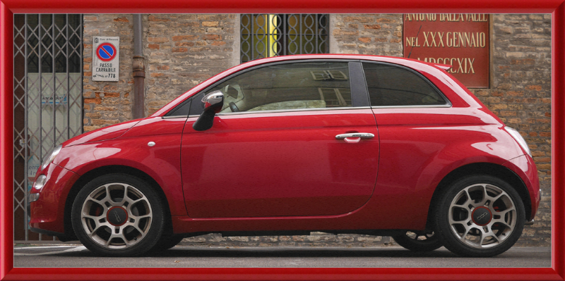 Fiat 500 in Emilia-Romagna - Great Pictures Framed