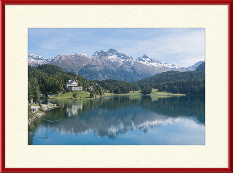 Sankt Moritz Lake Piz Muragl - Great Pictures Framed