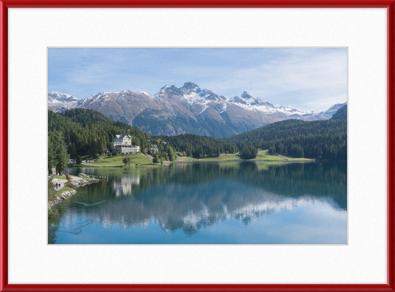 Sankt Moritz Lake Piz Muragl - Great Pictures Framed
