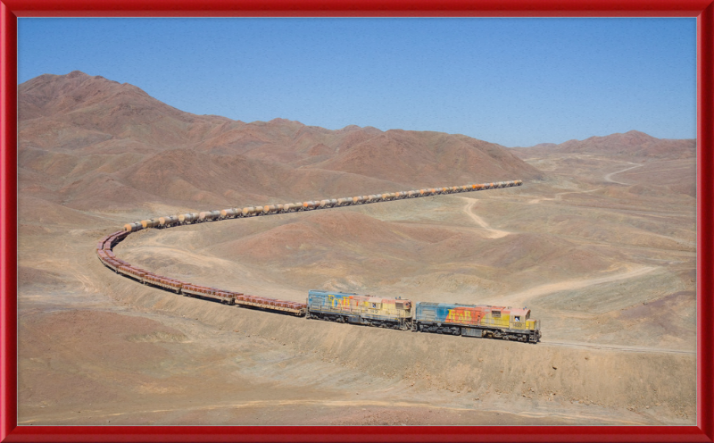 A Train in the Desert - Great Pictures Framed