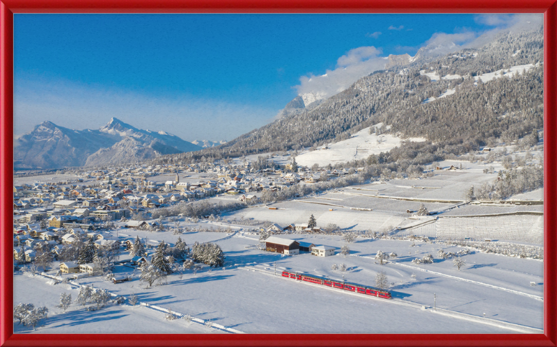 RhB ABe 8-12 Malans Winter - Great Pictures Framed