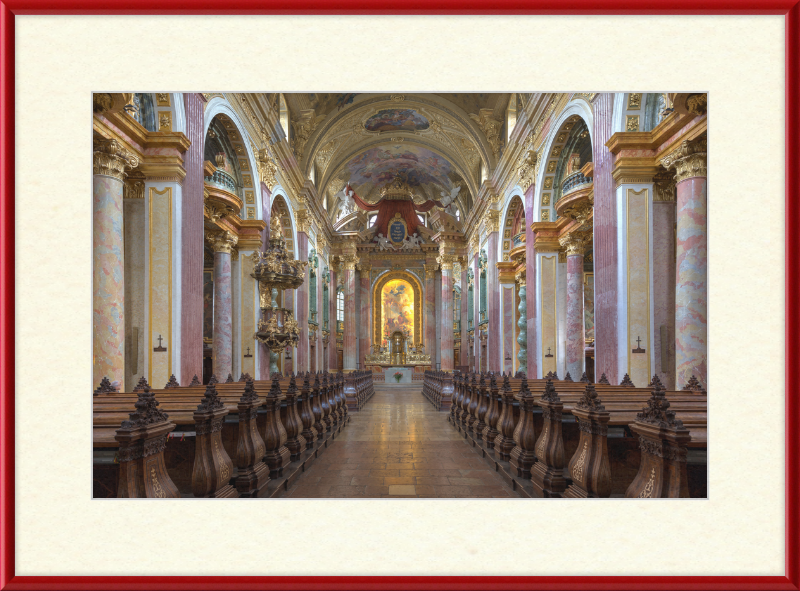 Interior View of the Jesuit Church in Vienna, Austria - Great Pictures Framed