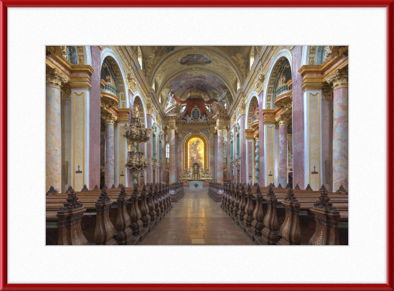 Interior View of the Jesuit Church in Vienna, Austria - Great Pictures Framed