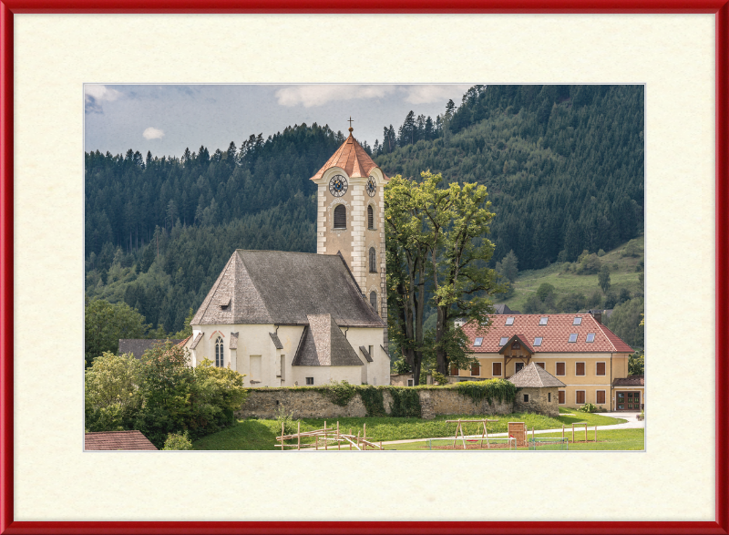 The Parish Church of Saint George in Frauenstein - Great Pictures Framed
