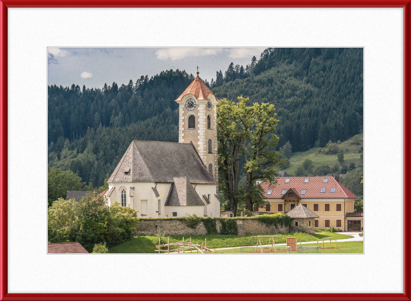 The Parish Church of Saint George in Frauenstein - Great Pictures Framed