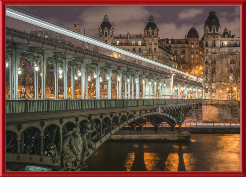 Pont de Bir-Hakeim and View on the 16th Arrondissement of Paris - Great Pictures Framed