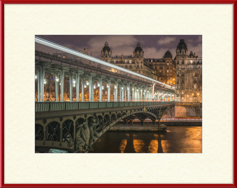 Pont de Bir-Hakeim and View on the 16th Arrondissement of Paris - Great Pictures Framed