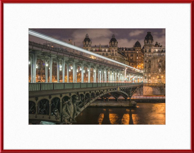 Pont de Bir-Hakeim and View on the 16th Arrondissement of Paris - Great Pictures Framed