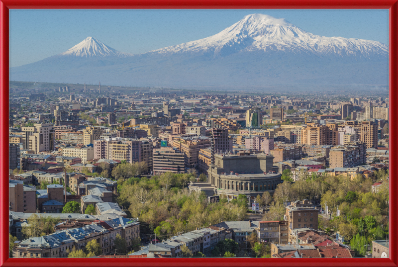 Mount Ararat and the Yerevan Skyline - Great Pictures Framed