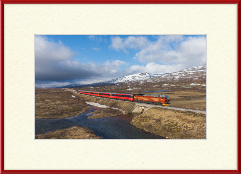 NSB Di 4 Nattog Saltfjellet - Great Pictures Framed